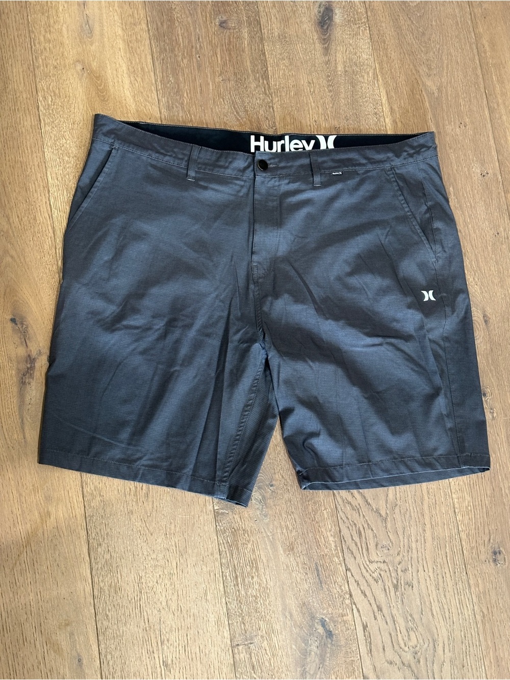 Hurley Men’s Black Flat Front Walkshorts